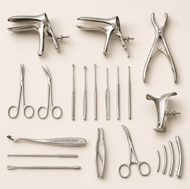 High-quality gynecology instruments for examination and surgical procedures