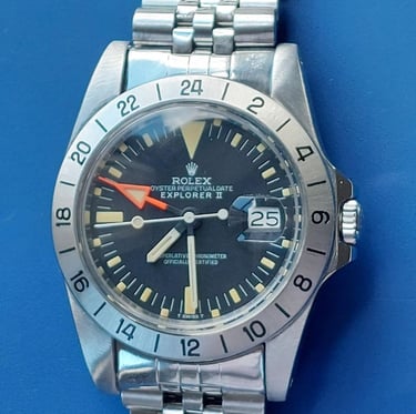 Stainless steel Rolex 'Steve McQueen' Explorer II