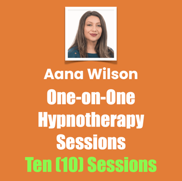 One-on-One Hypnotherapy Sessions, Ten Sessions Package