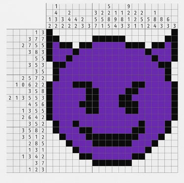 Nanogram Puzzle Devil Emoji 