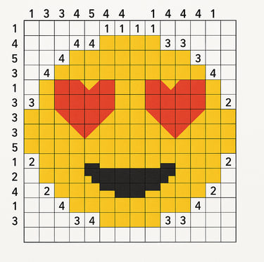 Nanogram Puzzle Heart Eyes Smiley 