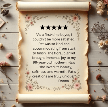 Satisfied customer review for fleece throw