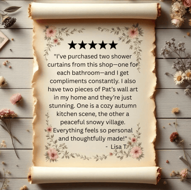 Five-star review for unique home décor