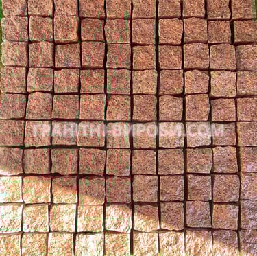 Колота гранітна бруківка лізник 10*10*10