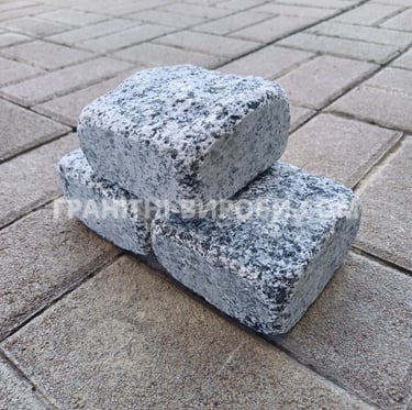 Галтована гранітна бруківка покостівка 10*10*5