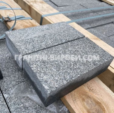 Пилена гранітна бруківка габро 20*10*5