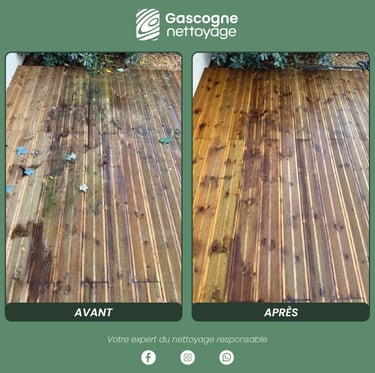 Gascogne Nettoyage - Nettoyage Terrasse Bois Léognan