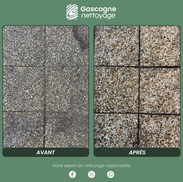 Gascogne Nettoyage | Nettoyage dalles terrasse Gironde