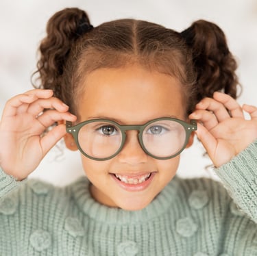 Little girl modeling kids eyewear