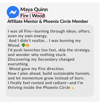 Maya turned burnout into sustainable growth by aligning her Fire with Wood strategy.
