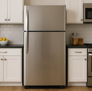 fridge repair in a kitchen