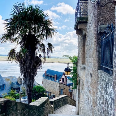 Sur les remparts du Mont-Saint-Michel