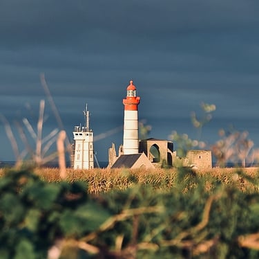 Lumière matinale sur le phare de Saint-Mathieu