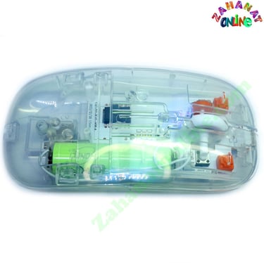 Transparent Rechargeable Wireless Mouse-USB Optical-Computer Accessory zahanatonline.com