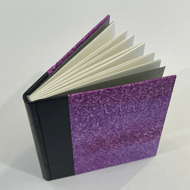 Journal with mottled paste paper