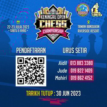 Keningau Open Chess Championship 2023, Riverside Resort, Sabah. Sabah Chess