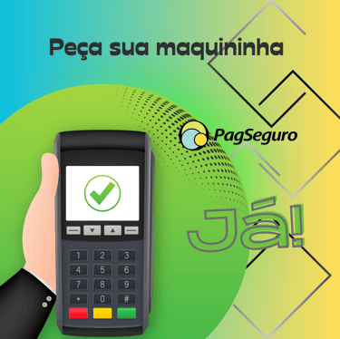 Peça sua maquininha PagSeguro