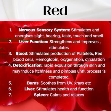 Colour Healing, Healing Light, Chromotherapy, Spechtochrome Red