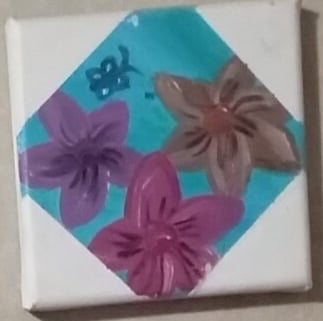 Flower Tile (painting) Kylee Nicole Smith