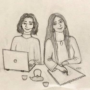 portrait camille & clotilde