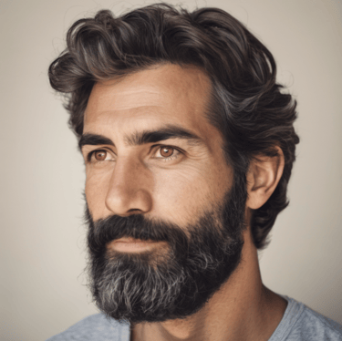 image of man's face 