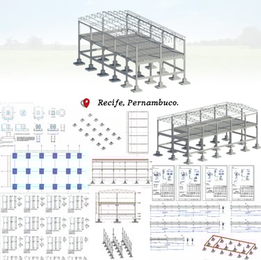 Galpão Comercial em concreto pré moldado e telhado metálico Strong Projetos