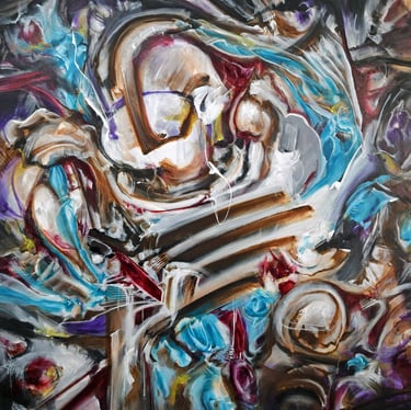 original abstract art painting on canvas