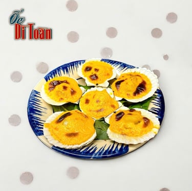 Sò điệp nướng phô mai - Ốc Dì Toàn - quán ngon quận bình thạnh