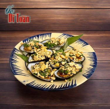 Sò lông mỡ hành - top món ngon tháng 10 tại Ốc Dì Toàn