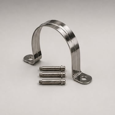 CLAMP, ALUMINIUM DUCT PIPE CLAMP