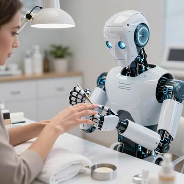 Agente de IA siendo esteticista