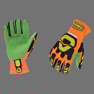 High performance industrial safety gloves for hand protection in hazardous environments