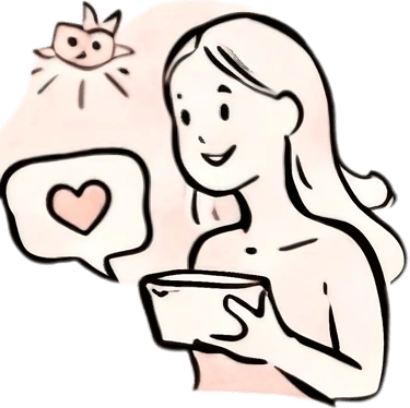 a woman holding a cup of coffee and a cat