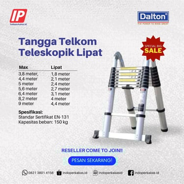 Tangga Teleskopik Double Dalton 10M