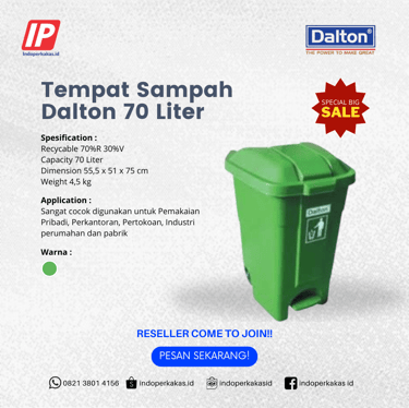 tempat sampah 70 liter 