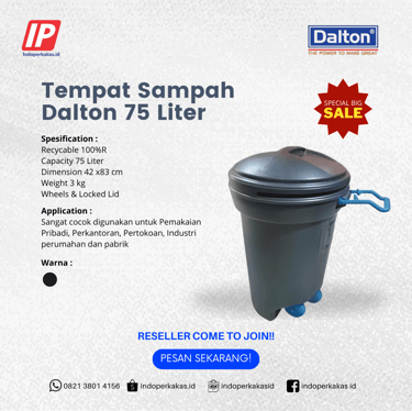 tempat sampah 80 liter 