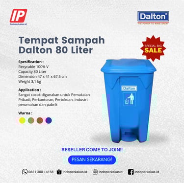tempat sampah 80 liter 