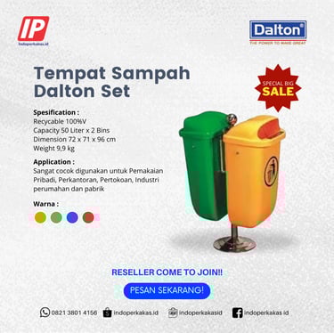 tempat sampah B2B 2x50 liter 