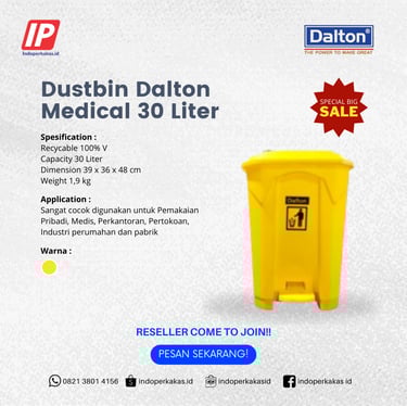 tempat sampah medis 30 liter