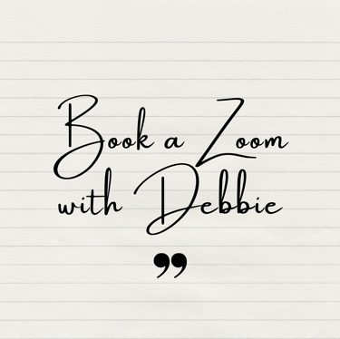 Post it not with script writing Book a Zoom with Debbie