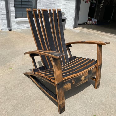 Buffalo Trace bourbon barrel chair