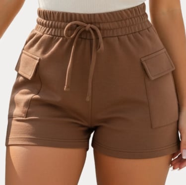 Kit 2 Short Cargo Feminino Moletinho Verão 