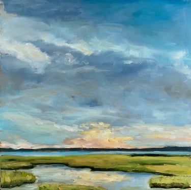 Salt Flats - Painting by Catherine Bagnell Styles