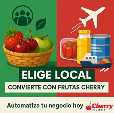Comparativa de productos locales y extranjeros