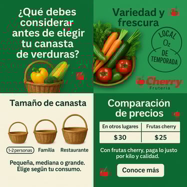 Tabla comparativa de tamaño y precio