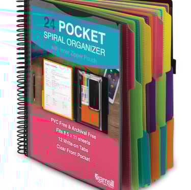 Samsill Spiral Folder Organizer