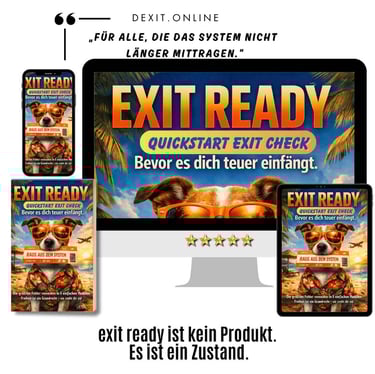 dexitonline auswandern minikurs tablet handy pdf mockups