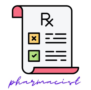 a paper clipping of a paper with a checklist of the words rx