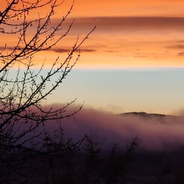 Lever de soleil depuis Nonette Tous droits réservés Leslie BRENIAUX pour Fovassist / Itkacreations