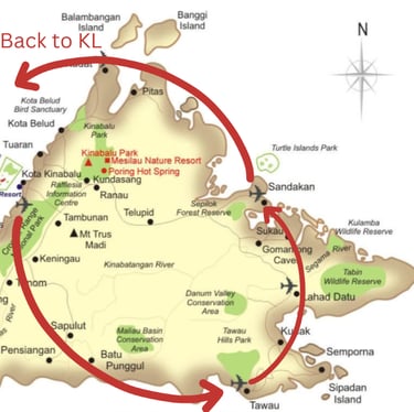 borneo 2 week itinerary